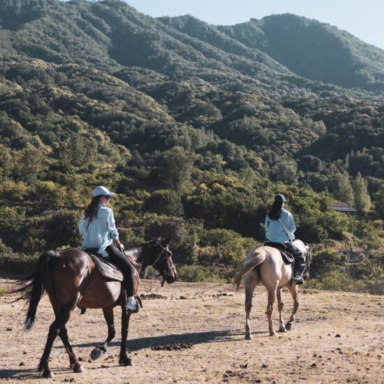girl team building riding in the Vesuvius National Park